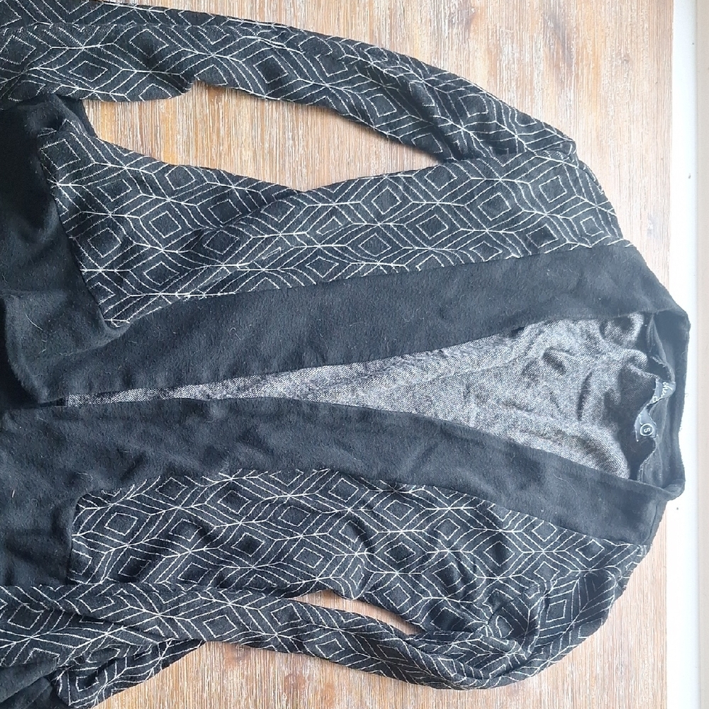Geometric Black and Gray Women's Jacket